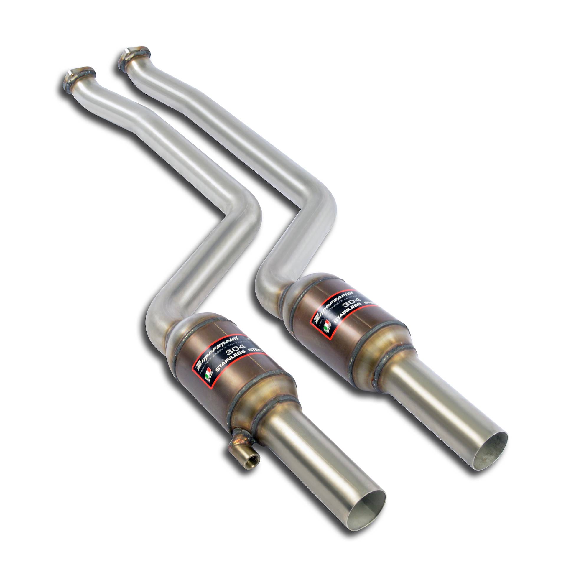Front exhaust with metallic catalytic 200 CPSI Right + Left